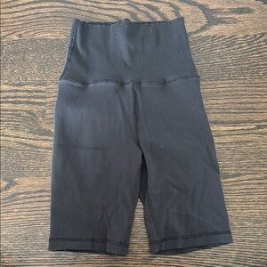Aerie Ribbed Black Biker Shorts